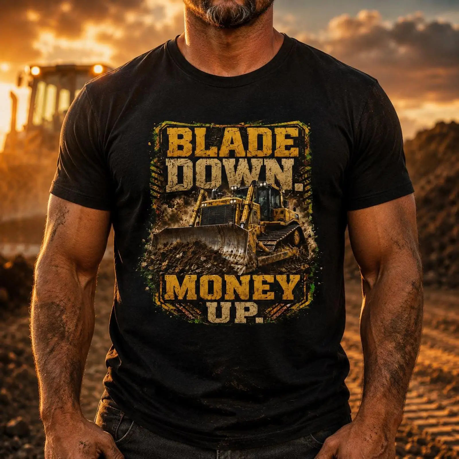 Heavy Equipment Operator Shirts - Blade Down Money Up Buldozer Operatörü