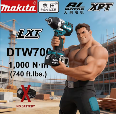 Heavy Equipment Battery - Makita DTW700 18V LXT Fırçasız Akülü