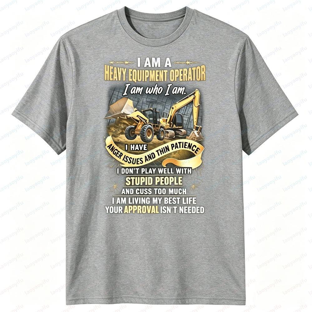 Erkekler Yaz Kısa Kollu Moda A - Heavy Equipment Operator Shirts incelemesi ve fiyatı